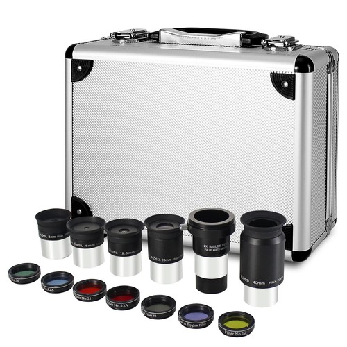 Solomark 1.25-Inch Telescope Eyepiece and Filter Set - Telescope Accessory Ki... - Picture 2 of 5