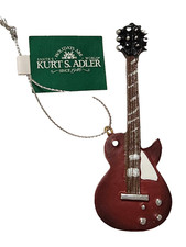 Kurt Adler Red Guitar Christmas Tree Ornament