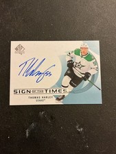 THOMAS HARLEY DALLAS STARS  #SOTT-TH 2024 UD SP AUTHENTICS AUTOGRAPHED N/M