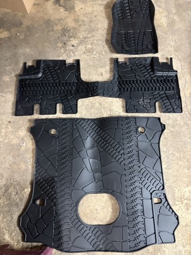 Rugged Ridge All-Terrain Floor Mats Set for Jeep Wrangler JK 4 Door
