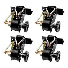4PCS Ladder Rack Ratchet Straps J Hook 1.5”x7.5ft Retractable Tie Down 