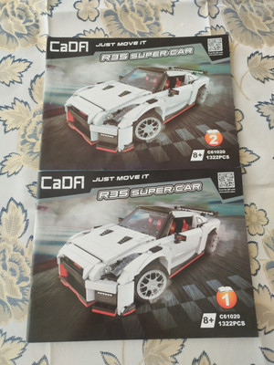 Bricks Bauanleitung Cada R35 Super Car Just Move IT C61020 Heft 1 Und 2 