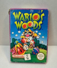 Nintendo NES Game - Wario's Woods In Box - 1995 Wario