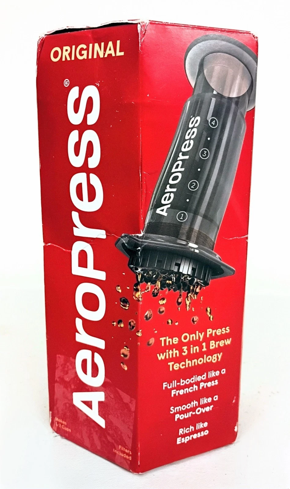 AeroPress Original Coffee Press 3-in-1 Brew Technology Loved Worldwide