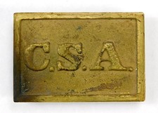 Vintage Aged Replica of US Civil War Confederate Belt Buckle