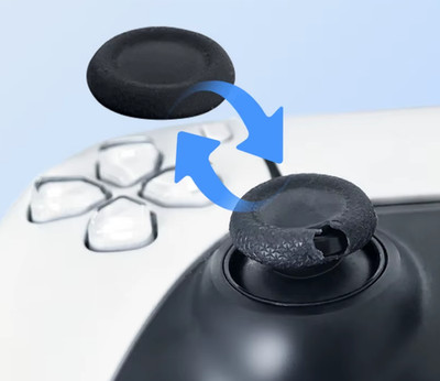 4 x PS4/PS5 Reparatur Kappe für Joystick Analog Controller - ohne Aufschrauben!