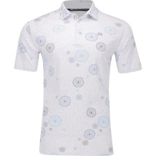 Travis Mathew Golf Caught Inside Men's Polo Shirt in White - Large 40-42" Chest