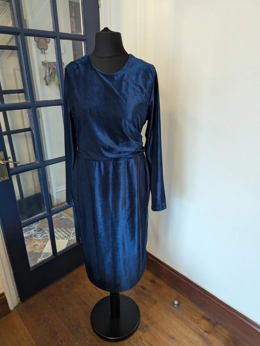 A-Line Blue Velvet Dresses for Women for sale | eBay UK
