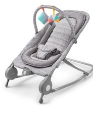 Summer by ingenuity 2 in 1 baby bouncer  rocker duo for infants, light grey...