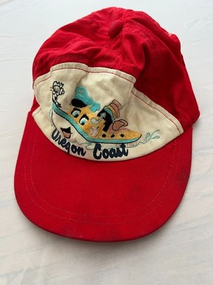 VTG The Oregon Coast Embroidery Tug Boat Toddler Hat Kids 2-4 Years Stretch WORN