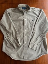 Polo Ralph Lauren Classic Fit Green Gingham Button Down Shirt - Size L