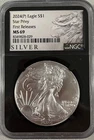 Star Privy.  2024 (P) $1 American Silver Eagle Star Privy NGC MS69. NGC First Re