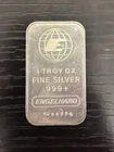 Engelhard 1 Troy Oz .999 Fine Silver Bar - 1 Troy Oz Total Content