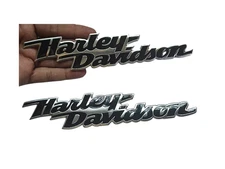 🔥 2× Harley‑Davidson Emblems | Fuel Tank Badges Pair | Brand New
