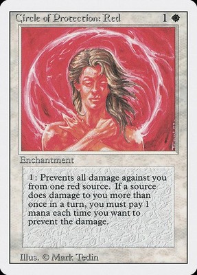[MTG] Circle of Protection: Red (012) (3ED) HP-DMG