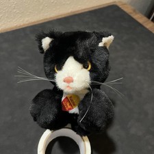 Vintage Steiff Kitty Cat 80s Kuschel Knopf Im Ohr Plush Stuffed Animal Toy 12 in