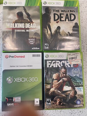 Xbox 360 Games Walking dead, splinter cell, far cry - Choose title you want
