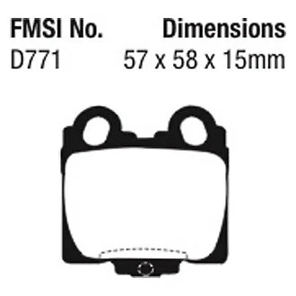 Pastillas de freno traseras EBC DP31224C Redstuff cerámica bajo polvo para Lexus SC430 2002-2010 Foto 4 de 4