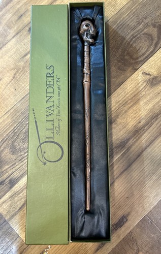 Wizarding World Harry Potter Universal Ollivanders 16" Skull Wand "NO MAP"