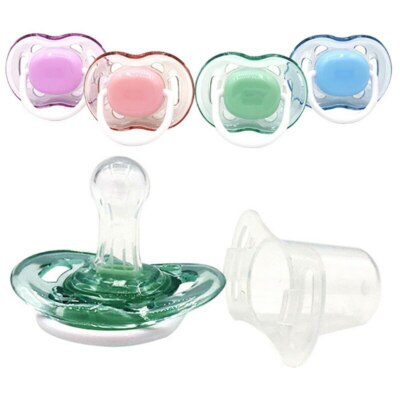 Baby Pacifier With Cover Silicone Infant Nipple Newborn Soother Baby Dummy  New