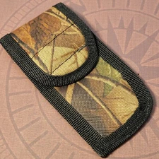 4" Camouflage Folding Pocket Knife Sheath With Belt Loop