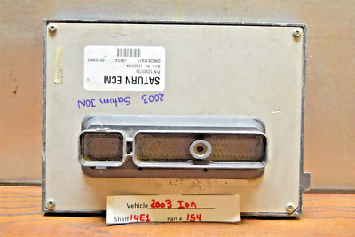 12585734 Saturn ION 2003 Engine Computer Unit ECU  Module 14E1 54 