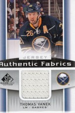 2013-14 Upper Deck SP Game Used Hockey Jersey #AF-TV Thomas Vanek