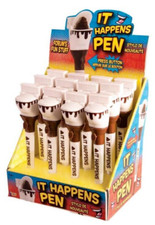 12 POOP IT HAPACES BOLÍGRAFO Asiento de inodoro Pop Up Basp Emoji Oficina Broma Tinta Regalo Caca