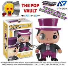 FUNKO POP VINYL DC UNIVERSE COMICS SUPER HEROES 04 THE PENGUIN BNIB + PROTECTOR