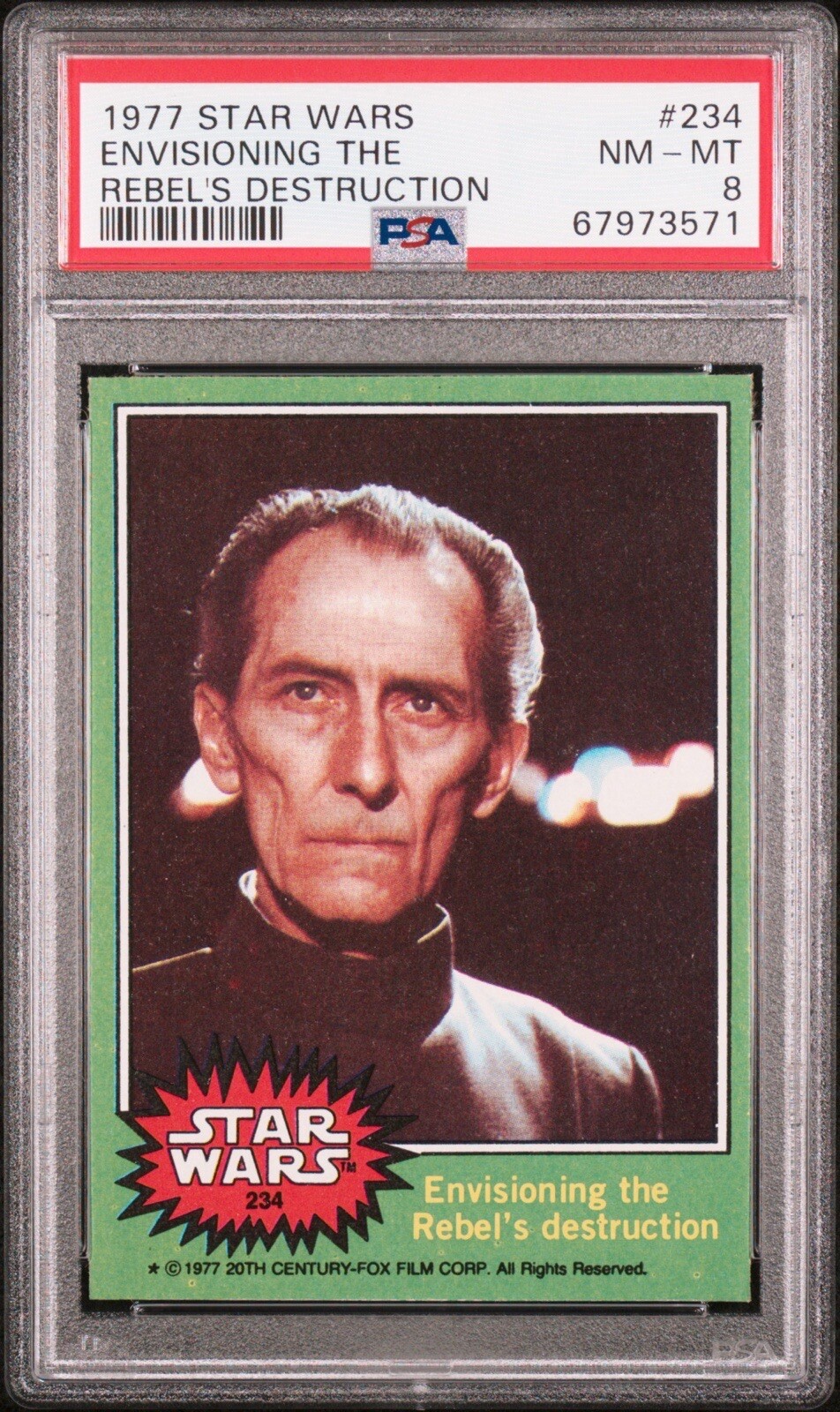 1977 Topps Star Wars Series 4 Grand Moff Tarkin #234 PSA 8