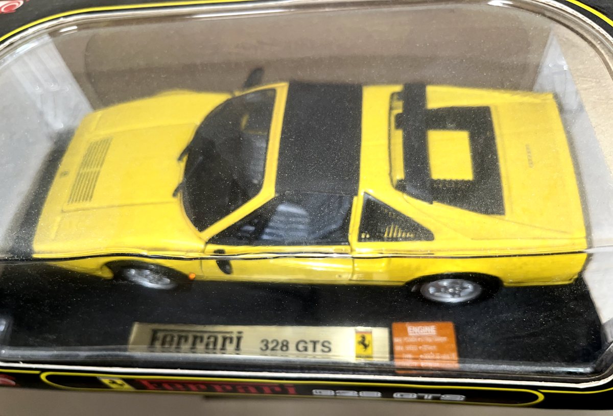 FERRARI 328 GTS YELLOW by ANSON OLD RELEASE 1:18 BRAND NEW IN BOX