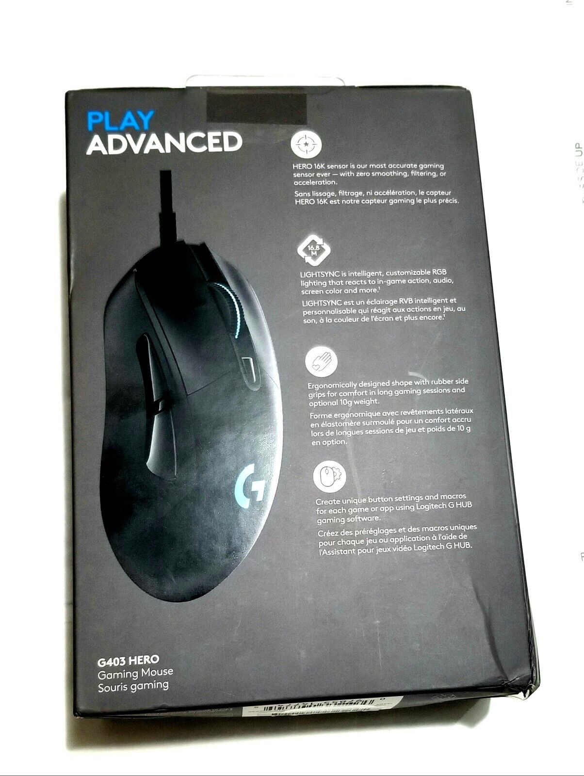 Logitech G403 HERO Gaming Mouse with LIGHTSYNC RGB Lighting