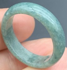 Video Certified Green Natural A Jadeite Jade Round Circle Ring NO.9  331541