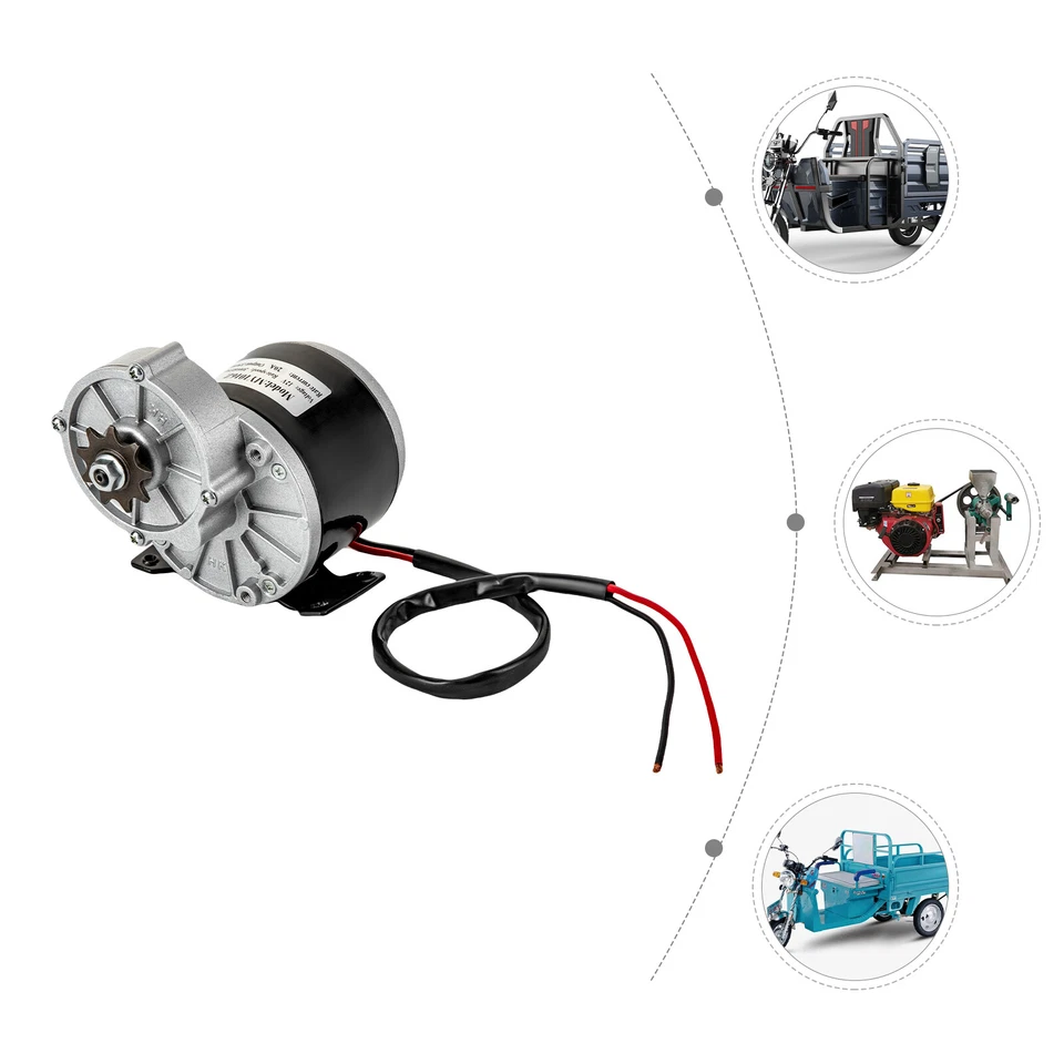 MARKENLOS Gebürsteter Motor Gleichstrommotor Elektromotor 12V DC 250W Go-Kart E-Bikemotor
