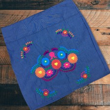 Handmade Mexican Embroidered Skirt - Short Floral Mexican Pencil Skirt