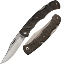 Marbles Lockback Folding Knife 3.5" Finish Stainless Blade Brown Canvas Handle