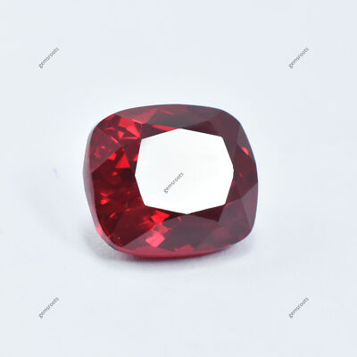 Natural Cushion Cut 20.35 Ct Flawless Red Ruby Loose Gemstone CERTIFIED.