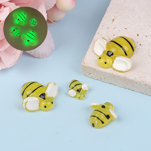 5pcs Luminous Mini Bienen Feen Gartendekoration Mikrolandscape Moos Ornament _cn - Zdjęcie 2 z 14