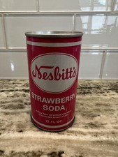 Vintage Nesbitt’s Strawberry Soda Pop Can Steel Tab Top 12 Oz Los Angeles, CA
