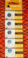 5 Pieces Lithium batteries/CR 1216 3 Volt..Factory Fresh Exp 2028