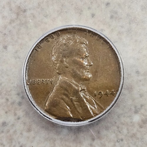 1944 1C Lincoln Wheat Penny 1 Cent Coin Mint Error Clipped ICG Graded At EF 45 - Picture 4 of 11