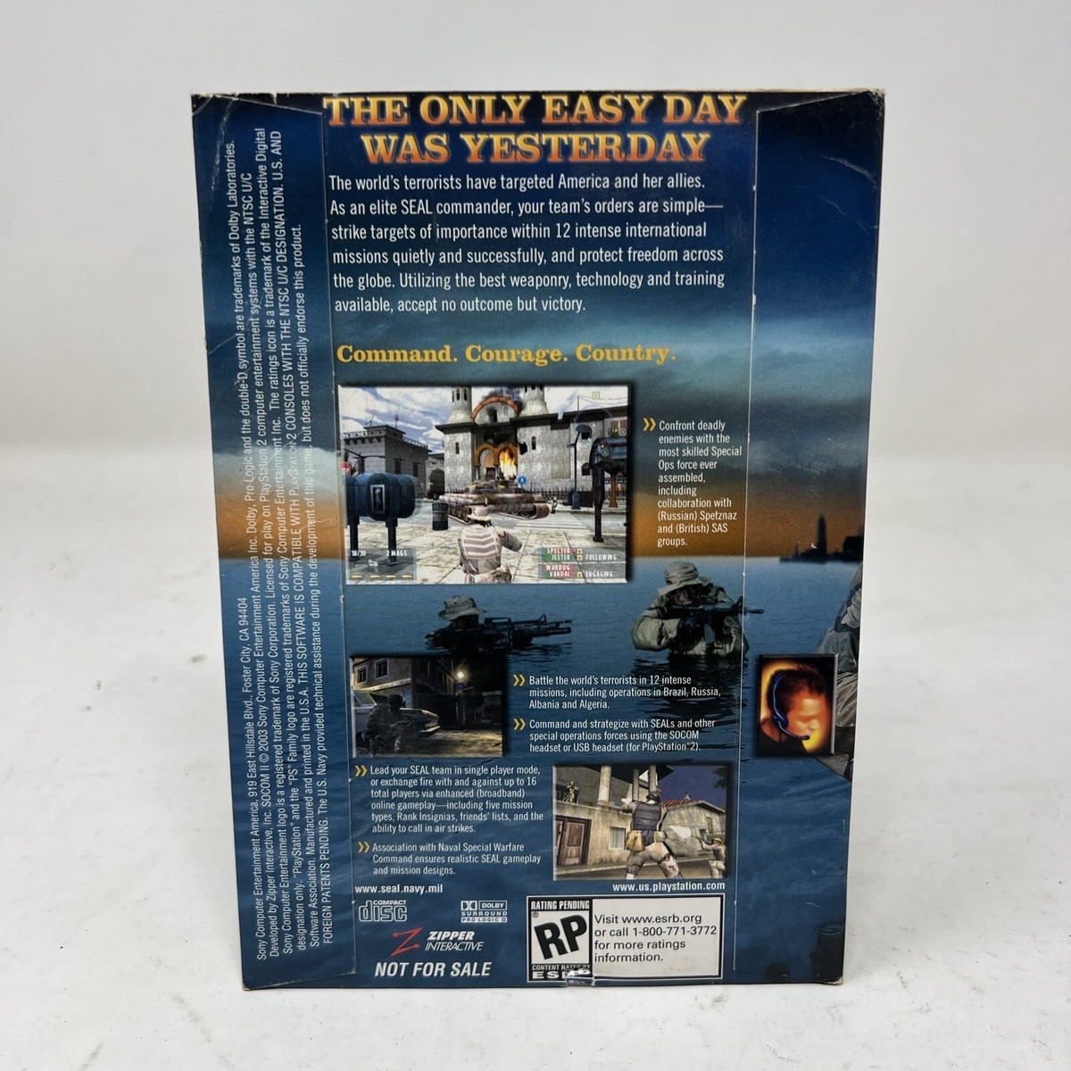 SOCOM II 2 US Navy Seals PS2 Playstation 2 DEMO DISC | eBay