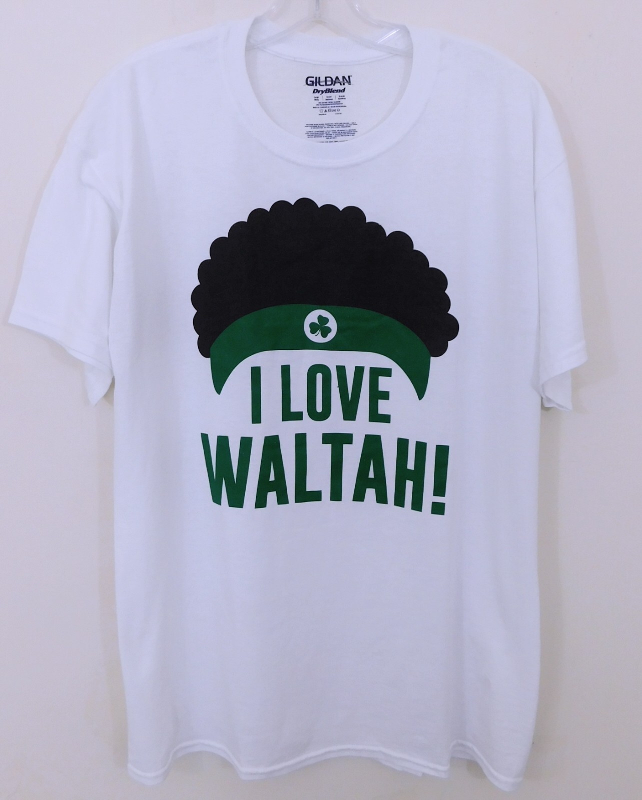 2013 Former Celtics Player Walter McCarty - I LOVE WALTAH T-Shirt Shirt sz Small