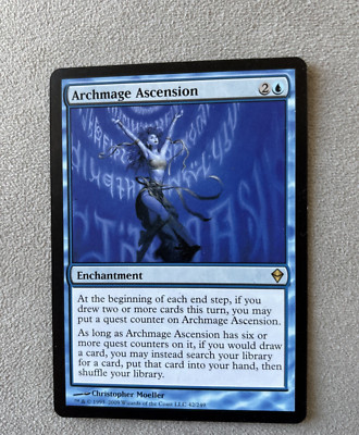 Archmage Ascension Zendikar NM Blue Rare MAGIC THE GATHERING MTG CARD ...