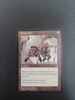 Magic MTG Tempest Sturmwind Static Orb Statische Sphäre Engl