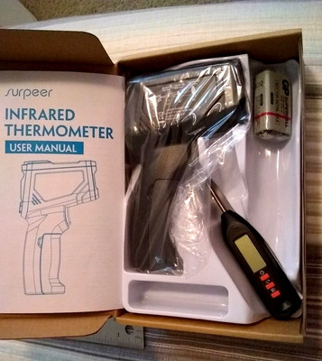 Upgraded Infrared Thermometer Gun -58°F - 1382°F Digital Laser Meat 7D-1 CE RoHS