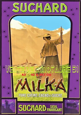 Suchard Milka Pure Cream Cocoa & Sugar, Suchard Manufacturer Only - A3 Laminated