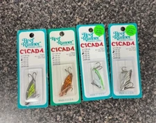 * THE REEF RUNNER * CICADA 1/4 OZ ' LOT OF 4 '- JIGGING/TROLLING/CASTING
