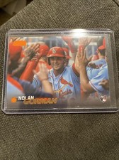 2023 Stadium Club Orange Foil #186 Nolan Gorman Rookie Card Ser#98/199 St. Louis
