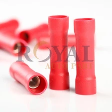 (10) Wire 8 GA Butt Connectors  Vinyl 8 Gauge AWG Terminals for car audio &more